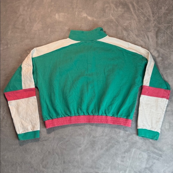 NWOT Lucy & Yak Marley Sweatshirt Turquoise Size Medium - Picture 4 of 13